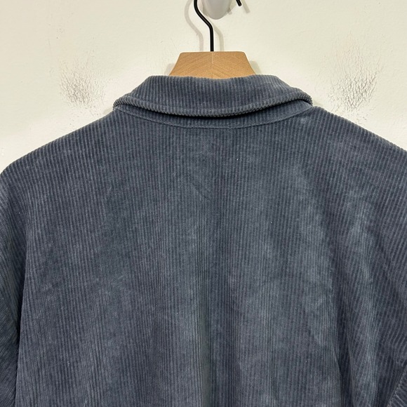 Madewell Knit Corduroy Redford Blazer Blue Neutral Minimalist Size M - Picture 6 of 12